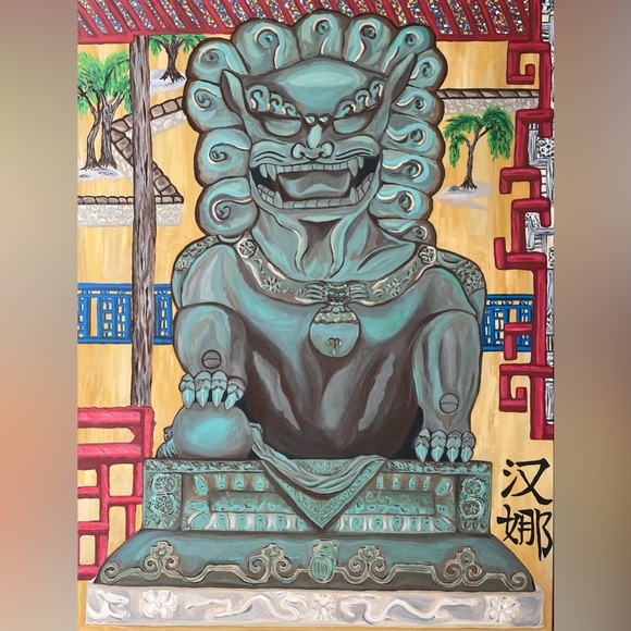 Original Art “Fu Dog” 2022 - Picture 5 of 5